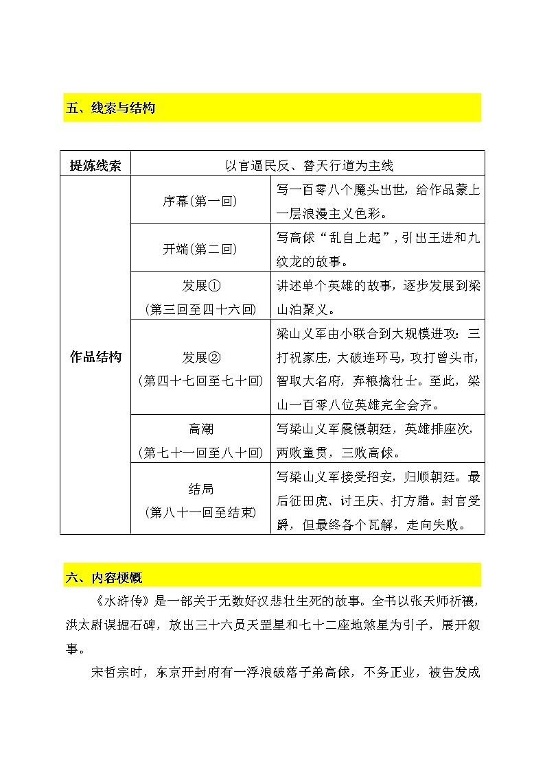 10《水浒传》-2022年中考一轮复习之名著精读第3页