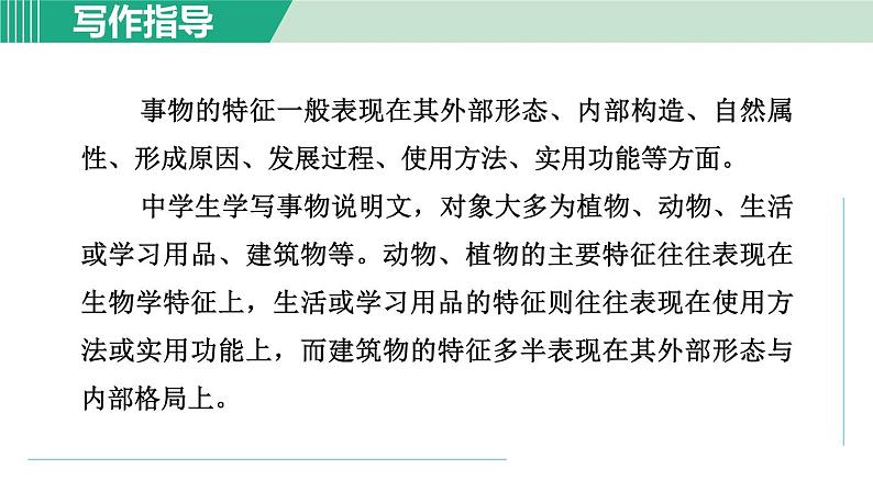 部编版语文八年级上册 第五单元 写作：说明事物要抓住特征课件PPT04