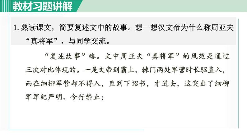 25《周亚夫军细柳》课件+素材01