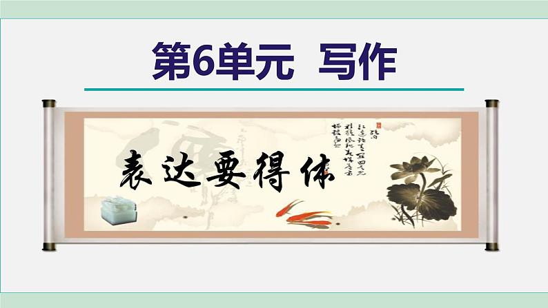 部编版语文八年级上册 第六单元 写作：表达要得体课件PPT第1页