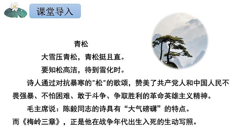 2020-2021学年部编版语文九年级下册2.《梅岭三章》课件（27张PPT）02