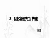 3、回忆鲁迅先生（节选) 课件——2020-2021学年七年级语文下册部编版