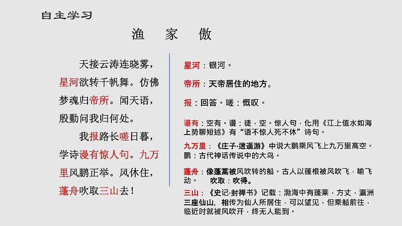 渔家傲（天接云涛连晓雾）PPT课件免费下载08