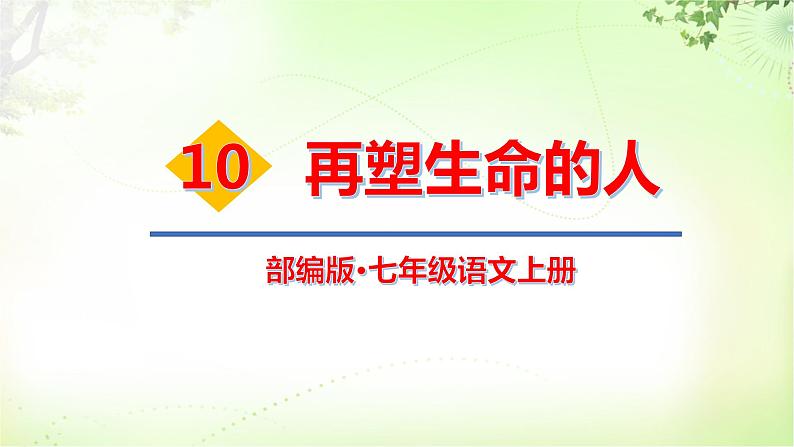 10 再塑生命的人课件PPT01