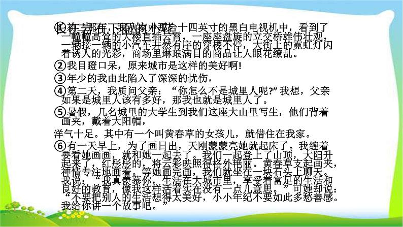 中考语文语法总复习阅读题专项训练完美课件PPT第8页