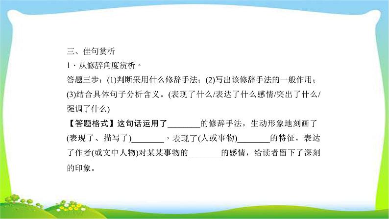 中考语文总复习10散文阅读(三)完美课件PPT07