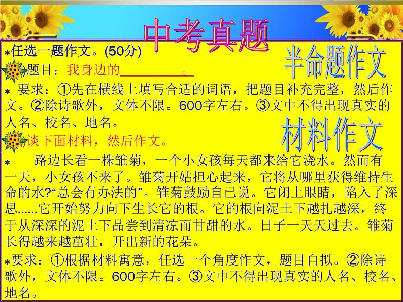 23中考语文考点透析 作文2第6页