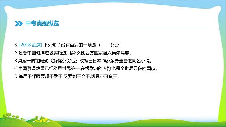中考语文总复习病句的辨析与修改优质课件PPT06