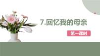 语文八年级上册7 回忆我的母亲一等奖ppt课件
