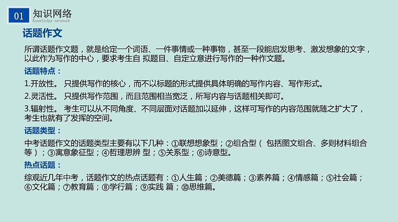 不二先生+2022中考一轮复习专题21  话题作文课件第6页