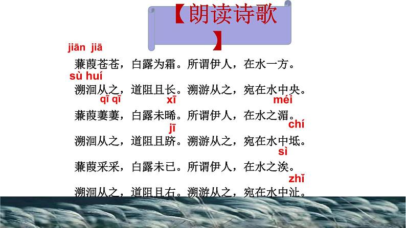 第12课《诗经二首》-人教版八年级语文下册课件 +教案+同步练习题06