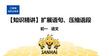 语文七年级 【知识精讲】3.句子(8)扩展语句、压缩语段课件PPT