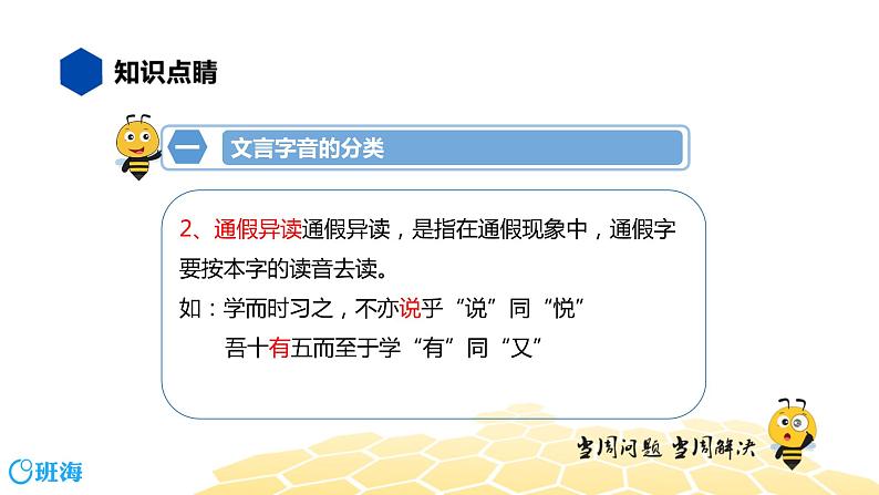 语文七年级 【知识精讲】7.文言文(1)文言字音课件PPT07