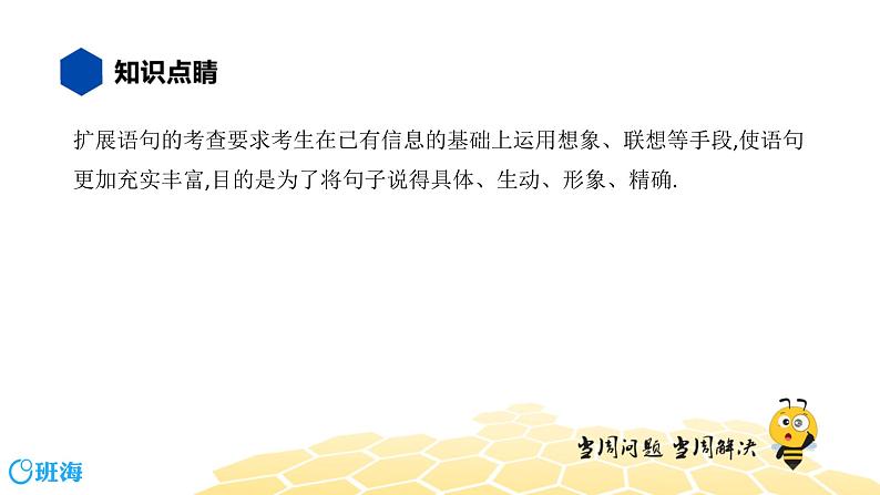 语文九年级 【知识精讲】3.句子(8)扩展语句、压缩语段课件PPT第2页