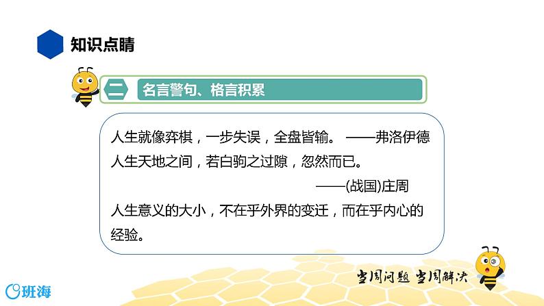 语文九年级 【知识精讲】4.识记(2)名言警句、格言课件PPT08