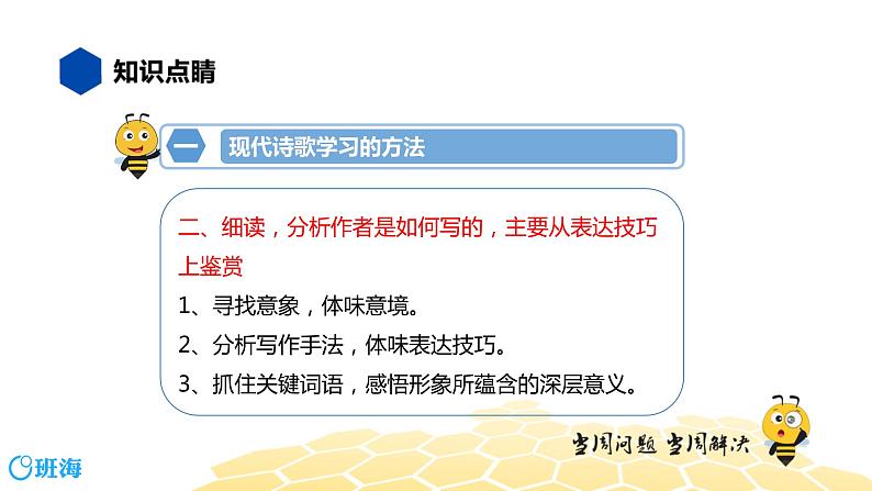 语文九年级 【知识精讲】6.诗歌鉴赏(1)现代诗歌鉴赏课件PPT04