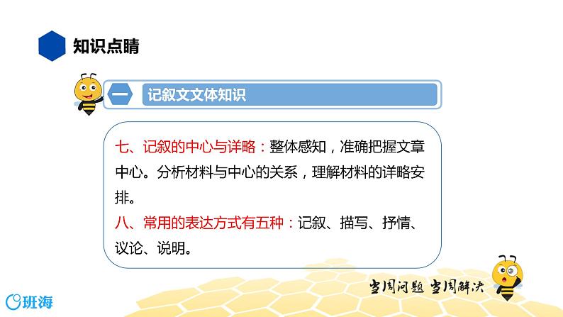 语文九年级 【知识精讲】8.现代文阅读(1)记叙文阅读课件PPT07