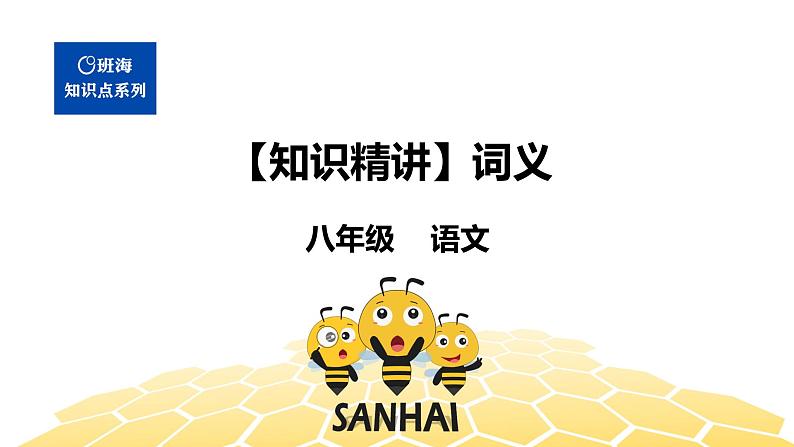 语文八年级 【知识精讲】2.词语(5)词义课件PPT01