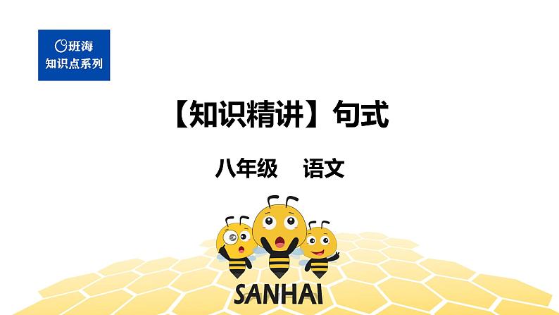 语文八年级 【知识精讲】3.句子(2)句式课件PPT01