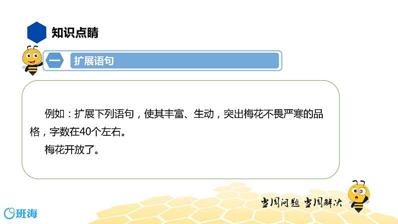 语文八年级 【知识精讲】3.句子(9)扩展语句、压缩语段课件PPT06