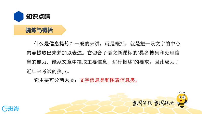 语文八年级 【知识精讲】3.句子(11)提炼与概括课件PPT02