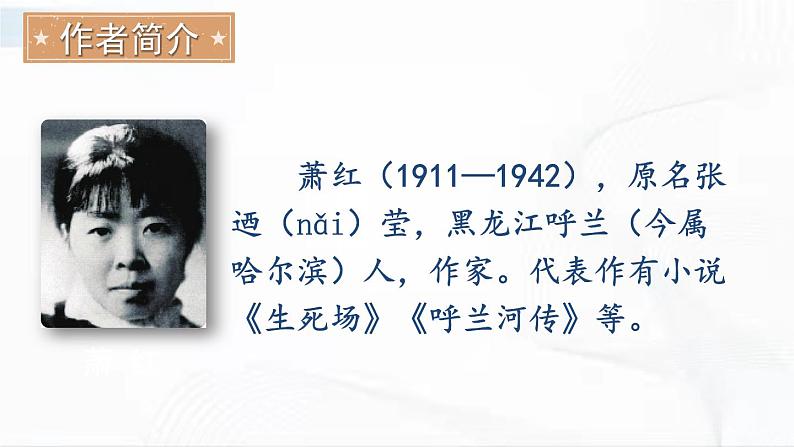 部编版语文七年级下册 3 回忆鲁迅先生（节选） 课件第5页