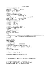 初中语文人教部编版九年级上册13* 湖心亭看雪同步练习题