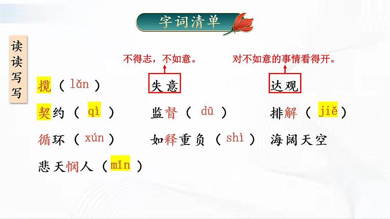 部编版语文七年级下册 16 最苦与最乐 课件第7页