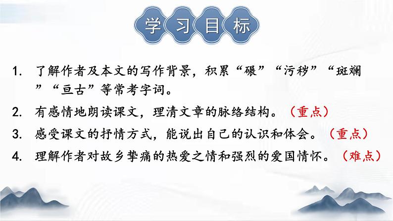 部编版语文七年级下册 8 土地的誓言 课件03