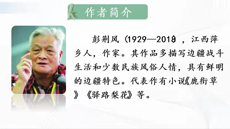 部编版语文七年级下册 15 驿路梨花 课件第4页
