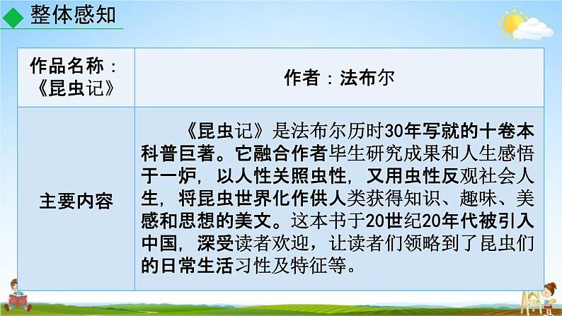 人教部编版八年级语文上册《名著导读《昆虫记》科普作品的阅读》教学课件PPT初二优秀公开课第3页
