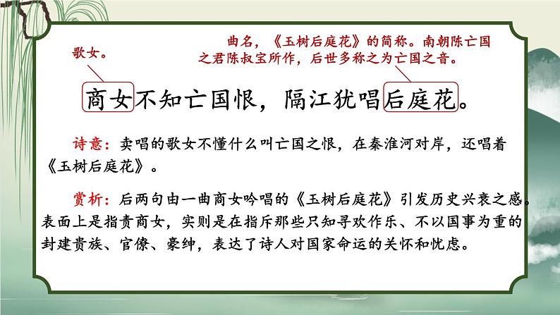 部编版语文七年级下册 课外古诗词诵读  课件07