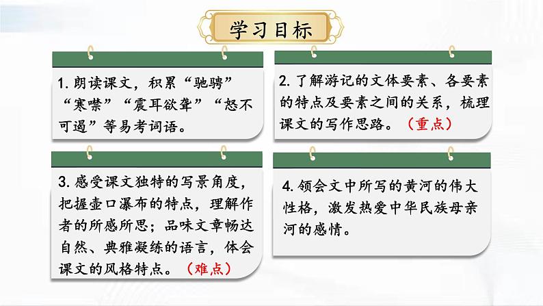 部编版语文八年级下册 17 壶口瀑布 课件第4页