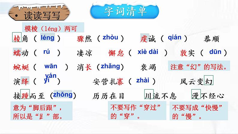 部编版语文八年级下册 18 在长江源头各拉丹冬 课件第7页