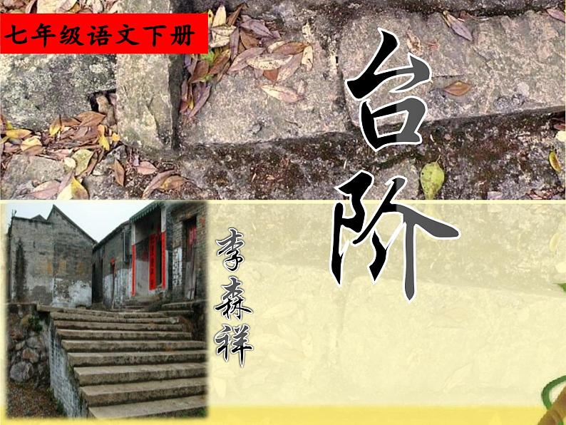 部编版语文七年级下册 第12课 台阶 教案+课件+习题01