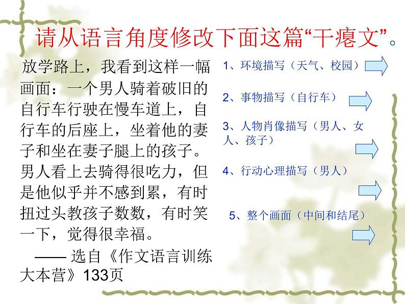 描写性语言训练课件PPT第2页