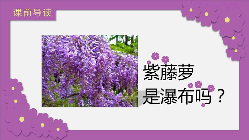 18.紫藤萝瀑布课件PPT第3页