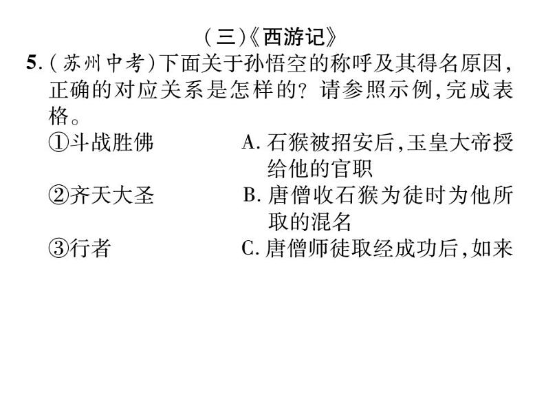 部编版语文七年级上册  专题六 文学常识与名著阅读课件PPT06