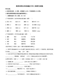 陕西省西安市莲湖区2020年中考二模语文试题（含答案）