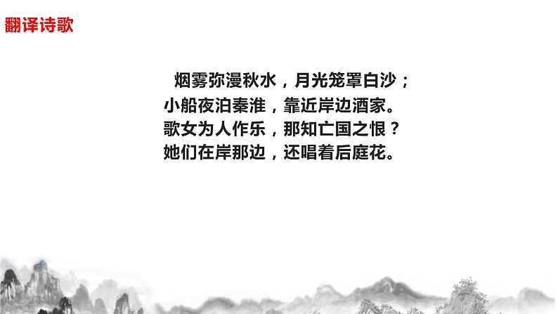 人教部编版语文七年级下册第六单元 《课外古诗词诵读》PPT课件+教学设计+同步练习05