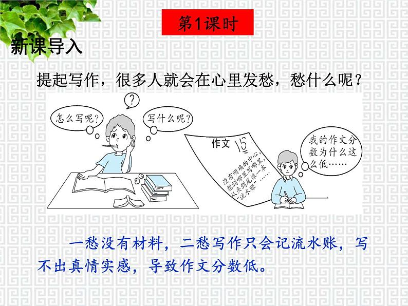 部编版语文七年级下册 写作 怎样选材 教案+课件+习题02