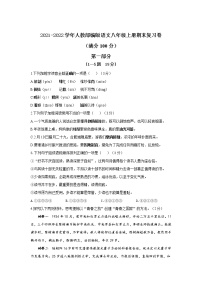 期末综合复习卷  2021—2022学年部编版语文八年级上册（word版 含答案）