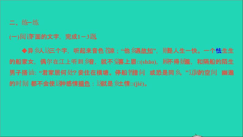 专题一　字音、字形第3页