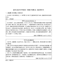 2022年中考语文一轮复习专项训练10：综合性学习