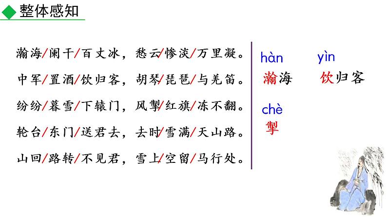 《白雪歌送武判官归京》（部编版九年级下册语文课件)07