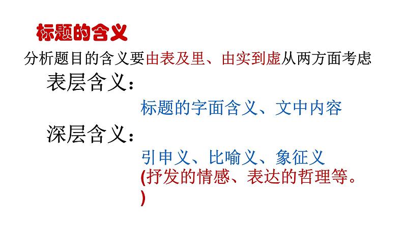 2022年中考语文二轮专题复习：《记叙文标题理解及作用》课件（共23张PPT）第4页