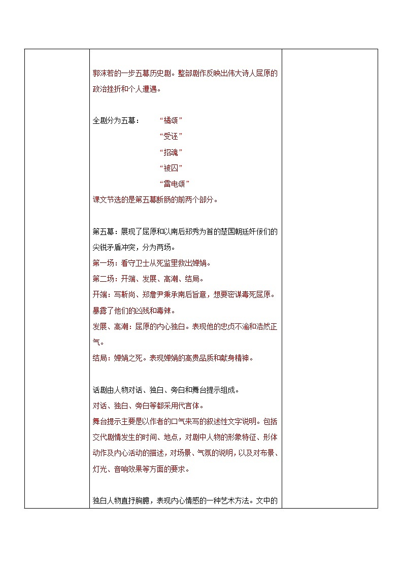 部编版初中语文九下《屈原》节选课件+教案+习题03