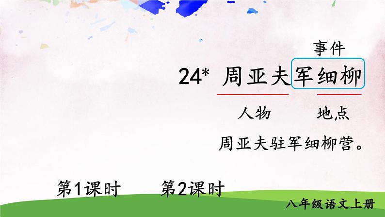 24 周亚夫军细柳【教案匹配版】第1页