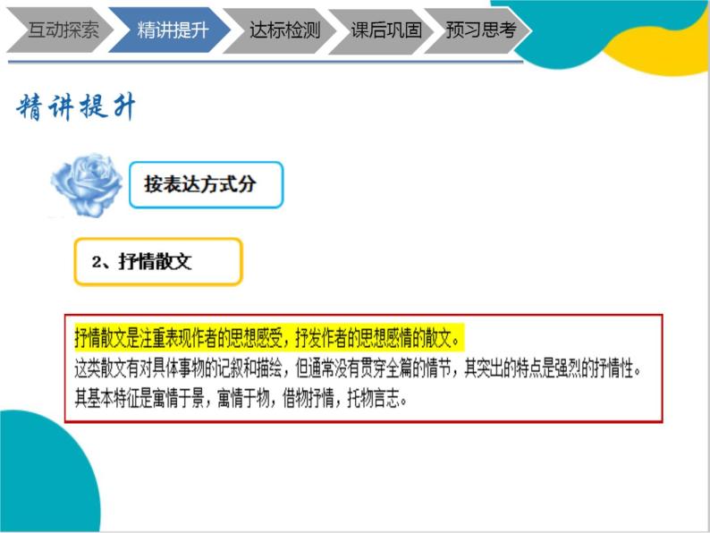 2021年暑假七年级语文衔接拔高（课件、教案、学案、练习）第9讲散文阅读之整体感知07