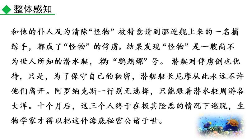 名著阅读《海底两万里》快速阅读 课件07